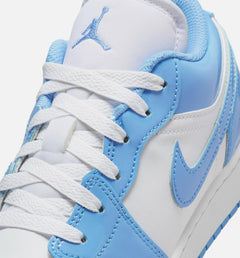 Kids Air Jordan 1 Low SE Legend Blue Patent GS White FZ3929-114 Shoe Sneaker