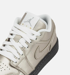 Wmns Nike Air Jordan 1 SE Summit White Velvet Brown Black HQ3529-099 Sneaker