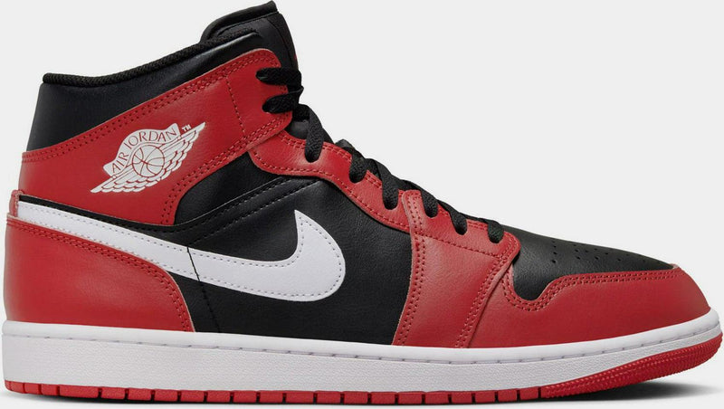 Nike Air Jordan 1 Mid Black Gym Red White DQ8426-061 Sneaker Shoe Trainer