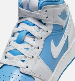 Kids Nike Air Jordan 1 Mid GS White Legend Blue FZ3933-114 Sneaker Shoe Trainer