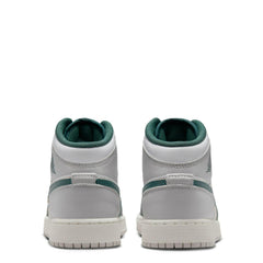 Kids Nike Air Jordan 1 Mid Oxidized Green Sail Neutral Grey FQ8088-103 Sneaker