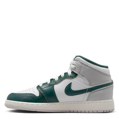 Kids Nike Air Jordan 1 Mid Oxidized Green Sail Neutral Grey FQ8088-103 Sneaker