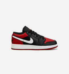 Kids Air Jordan 1 Retro Alternate Bred Toe GS Black Red White 553560-066 Sneaker