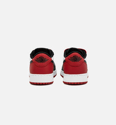 Kids Nike Air Jordan 1 Retro Low OG Black Toe GS White Red CZ0858-106 Sneaker