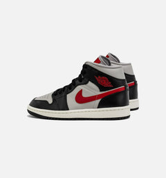 WMNS Air Jordan 1 Retro Mid Black Red White BQ6472-060 Shoe Sneaker Trainer