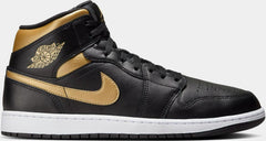 Nike Air Jordan 1 Retro Mid Black Gold White DQ8426-071 Shoe Sneaker Trainer