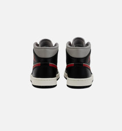 WMNS Air Jordan 1 Retro Mid Black Red White BQ6472-060 Shoe Sneaker Trainer