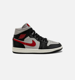 WMNS Air Jordan 1 Retro Mid Black Red White BQ6472-060 Shoe Sneaker Trainer