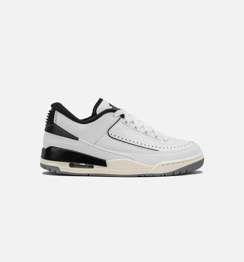 Kids Air Jordan 2/3 GS White Black Sail Cement Grey FD0384-100 Shoe Sneaker