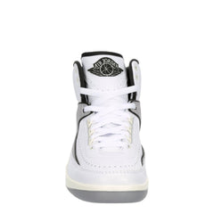 Kids Nike Air Jordan 2 Retro White Black Grey Sneaker Shoe Trainer