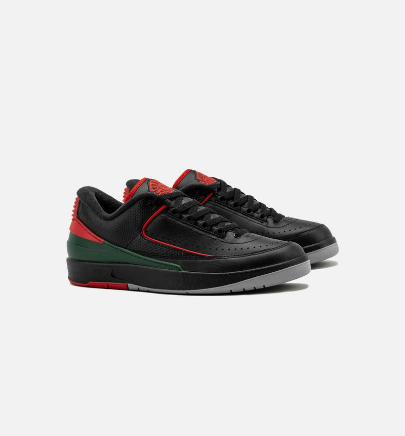 Air Jordan 2 Retro Low Christmas Black Fire Red Cement Grey DV9956-006 Sneaker
