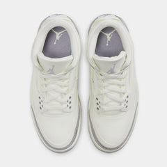 Wmns Nike Air Jordan 3 Retro Sail Cement Grey Silver White CK9246-100 Sneaker