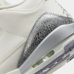 Wmns Nike Air Jordan 3 Retro Sail Cement Grey Silver White CK9246-100 Sneaker