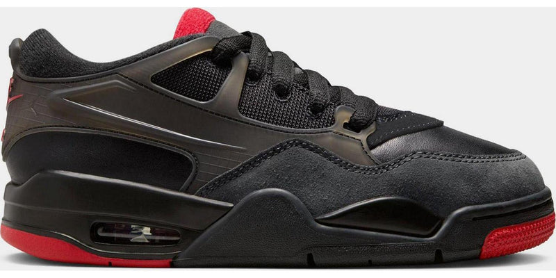 Kids Nike Air Jordan 4 RM GS Black Varsity Red FQ7938-060 Sneaker Shoe Trainer