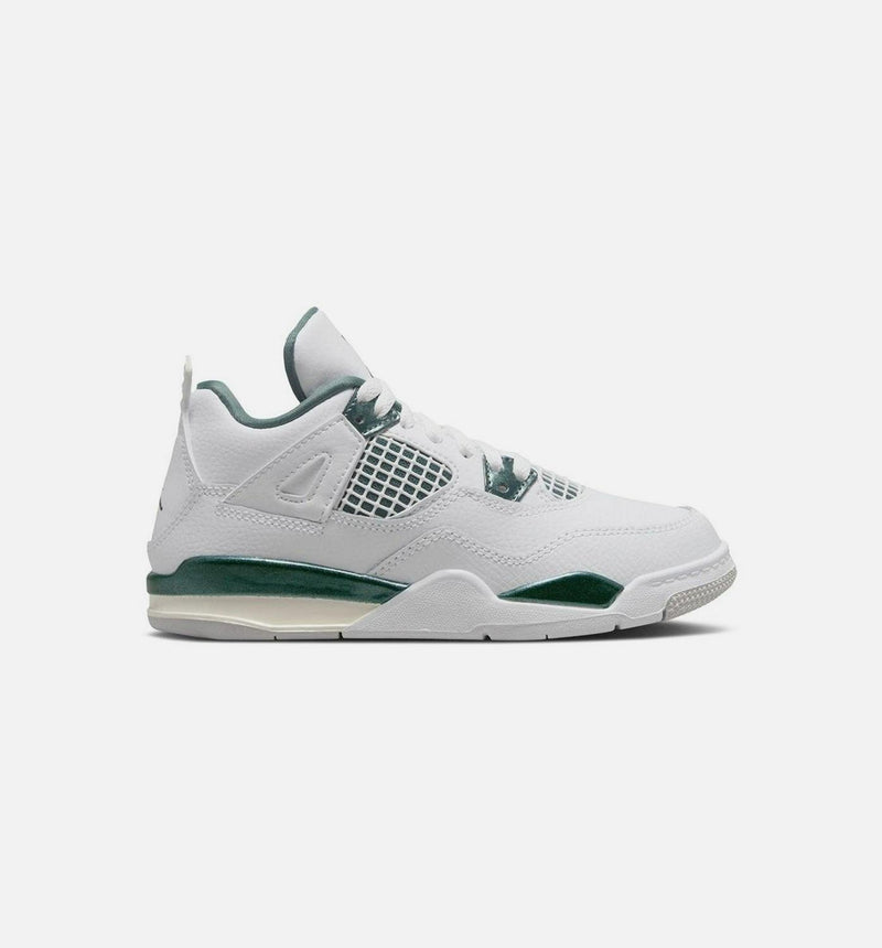 Kids Nike Air Jordan 4 Retro PS Oxidized Green Neutral Grey BQ7669-103 Sneaker