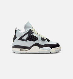 Kids Air Jordan 4 Retro Platinum Gold GS Metallic Gold Black Sail FZ8585-070