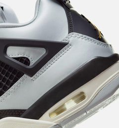 Kids Air Jordan 4 Retro Platinum Gold GS Metallic Gold Black Sail FZ8585-070