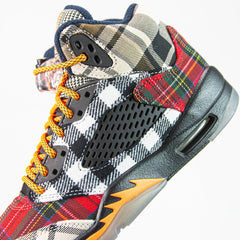 Kids Nike Air Jordan 5 Retro PLD GS Black Total Orange White Red Gray Sneaker