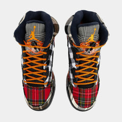 Kids Nike Air Jordan 5 Retro Plaid GS Black Red Yellow Gray FD4814-008 Sneaker