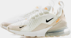 Wmns Nike Air Max 270 Desert Sand White Beige Black Orange DH3050-100 Sneaker