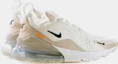 Wmns Nike Air Max 270 Desert Sand White Beige Black Orange DH3050-100 Sneaker