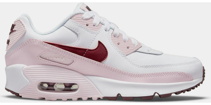 Kids Nike Air Max 90 LTR GS White Pink Foam Dark Beetroot CD6864-114 Sneaker