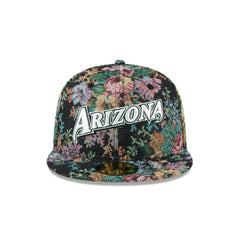 New Era Arizona Diamondbacks Floral Jacquard Black Gray 59Fifty 5950 Fitted Hat
