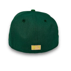 New Era Oakland Athletics 89 WS Kelly Green Yellow Pecan 59Fifty 5950 Fitted Hat