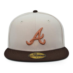 New Era Atlanta Braves '99 WS Stone Burntwood Brown Green 59Fifty 5950 Fitted