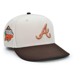 New Era Atlanta Braves '99 WS Stone Burntwood Brown Green 59Fifty 5950 Fitted