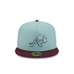 New Era Atlanta Braves 40th Anni Beach Kiss Blue Gray 59Fifty 5950 Patch Fitted