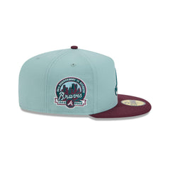 New Era Atlanta Braves 40th Anni Beach Kiss Blue Gray 59Fifty 5950 Patch Fitted