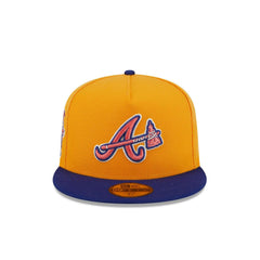 New Era Atlanta Braves 30th Season Gold Blue Gray 59Fifty 5950 Patch Fitted Hat
