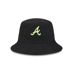 New Era Atlanta Braves Hi Vis Doodle Black Green Bucket Hat