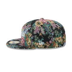 New Era Atlanta Braves Floral Jacquard Black Gray 59Fifty 5950 Patch Fitted Hat