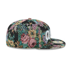 New Era Atlanta Braves Floral Jacquard Black Gray 59Fifty 5950 Patch Fitted Hat