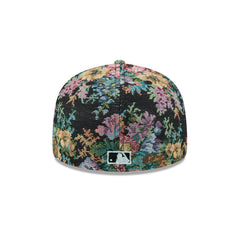 New Era Atlanta Braves Floral Jacquard Black Gray 59Fifty 5950 Patch Fitted Hat