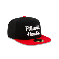 New Era Atlanta Hawks Dashmark Mesh Black Red Gray 59Fifty 5950 Patch Fitted