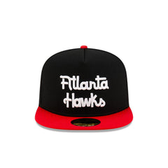 New Era Atlanta Hawks Dashmark Mesh Black Red Gray 59Fifty 5950 Patch Fitted