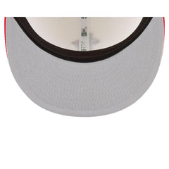 New Era Atlanta Hawks Mascot White Orange Gray 59Fifty 5950 Patch Fitted Cap Hat