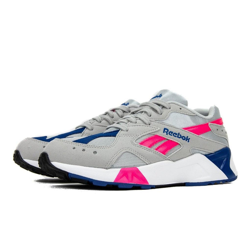 Reebok Aztrek Skull Grey White Blue Purple Black Sneaker Shoe Trainer