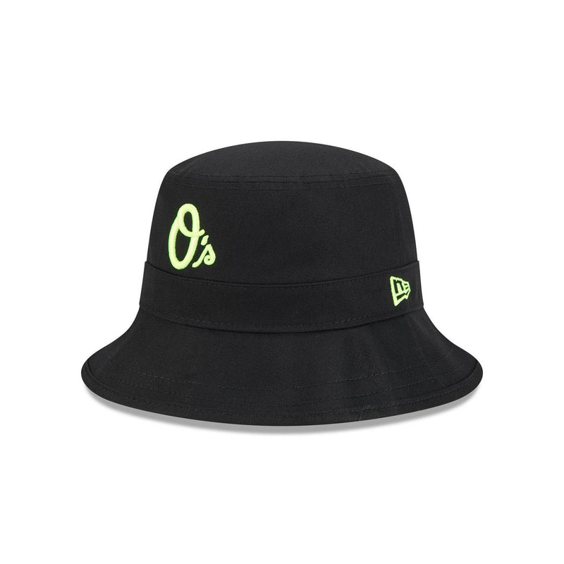 New Era Baltimore Orioles Hi Vis Doodle Black Green Bucket Hat