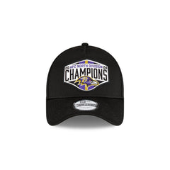 New Era Baltimore Ravens Black White Purple 9Forty 940 Patch Snapback Cap Hat