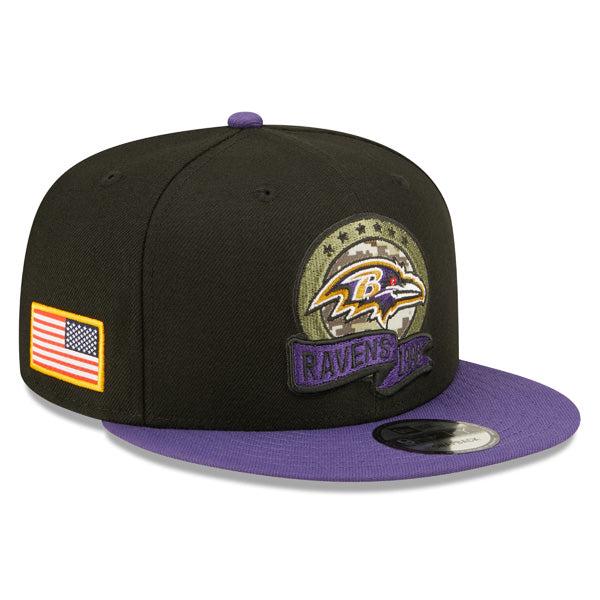 New Era Baltimore Ravens '22 Army Green Camo Purple 9Fifty 950 Patch Snapback