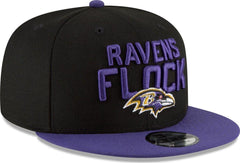 New Era Baltimore Ravens '18 Purple Yellow Gray White 9Fifty 950 Patch Snapback