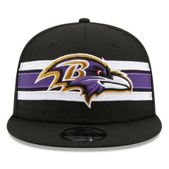 New Era Baltimore Ravens Throwback White Purple Yellow 9Fifty 950 Patch Snapback