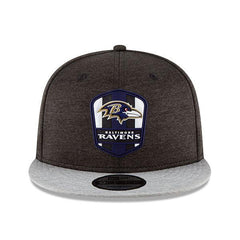 New Era Baltimore Ravens '18 Brown Gray White 9Fifty 950 Patch Snapback Cap Hat