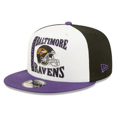 New Era Baltimore Ravens Black Purple Gray Yellow 9Fifty 950 Patch Snapback