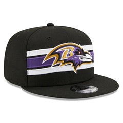 New Era Baltimore Ravens Throwback White Purple Yellow 9Fifty 950 Patch Snapback