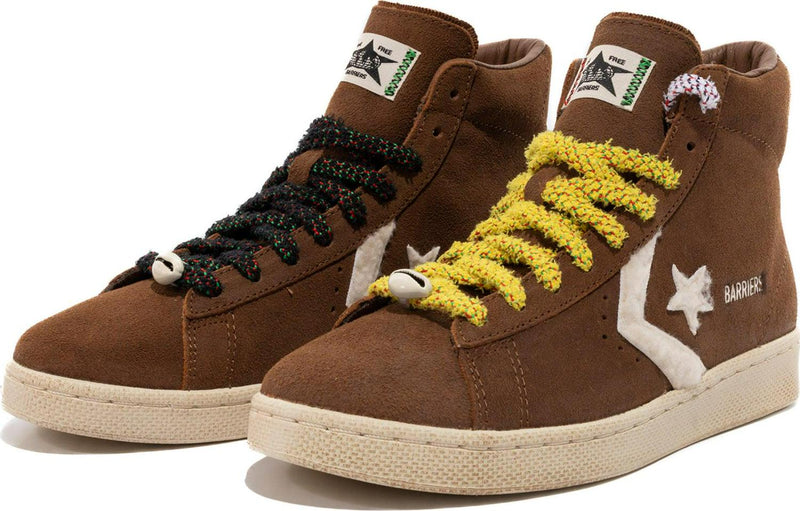 Converse Barriers Pro Leather Monks Robe Black Yellow Beige A01787C Sneaker